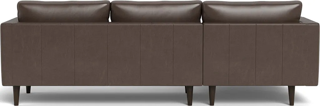 Ladybird 102" Leather Left Chaise Sectional
