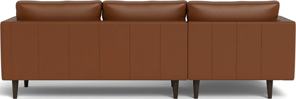 Ladybird 102" Leather Left Chaise Sectional