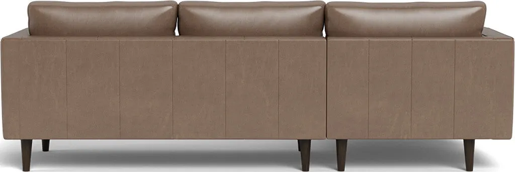 Ladybird 102" Leather Left Chaise Sectional