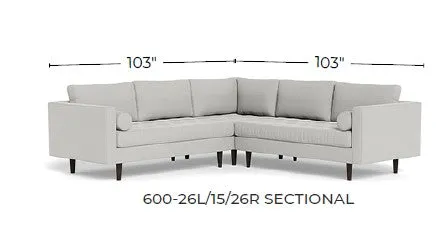 Ladybird 103" Corner Sectional