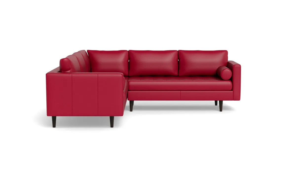 Ladybird 103" Leather Corner Sectional