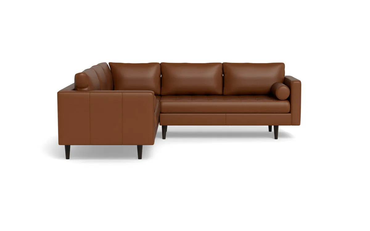 Ladybird 103" Leather Corner Sectional