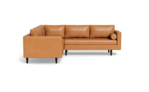 Ladybird 103" Leather Corner Sectional