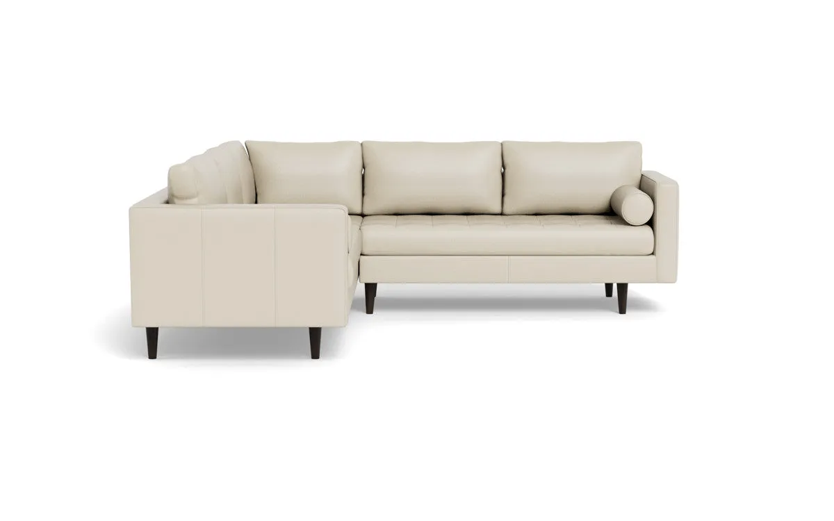 Ladybird 103" Leather Corner Sectional