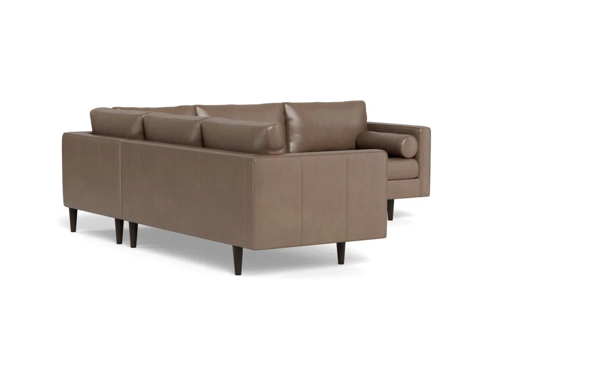 Ladybird 103" Leather Corner Sectional