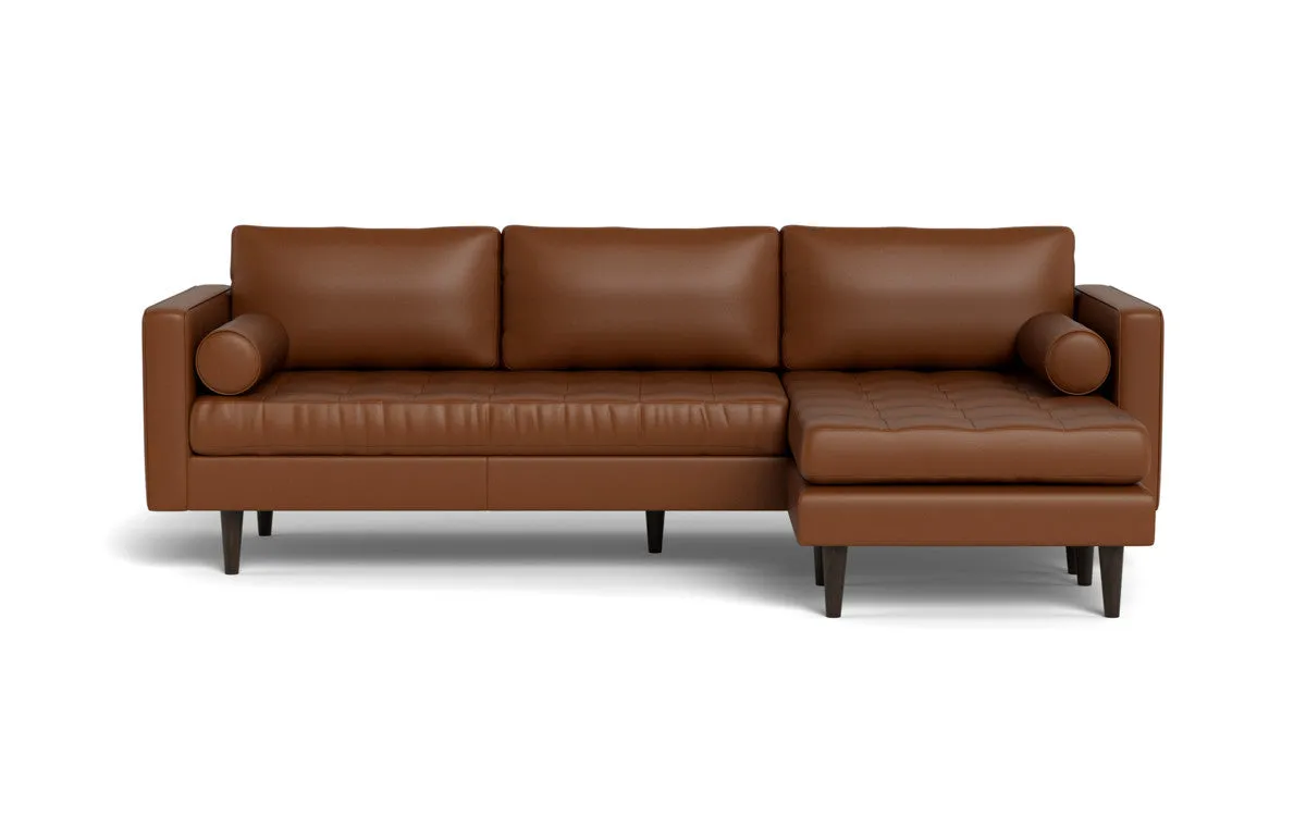 Ladybird 104" Leather  Reversible Sofa Chaise