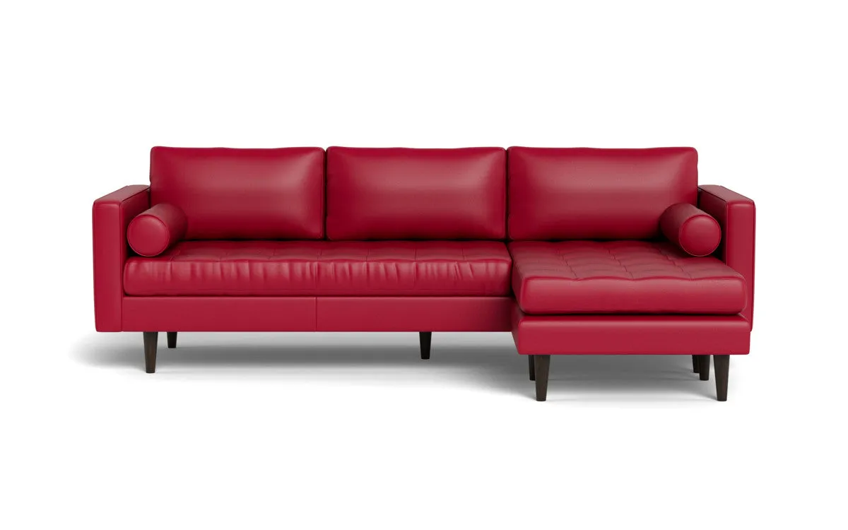 Ladybird 104" Leather  Reversible Sofa Chaise