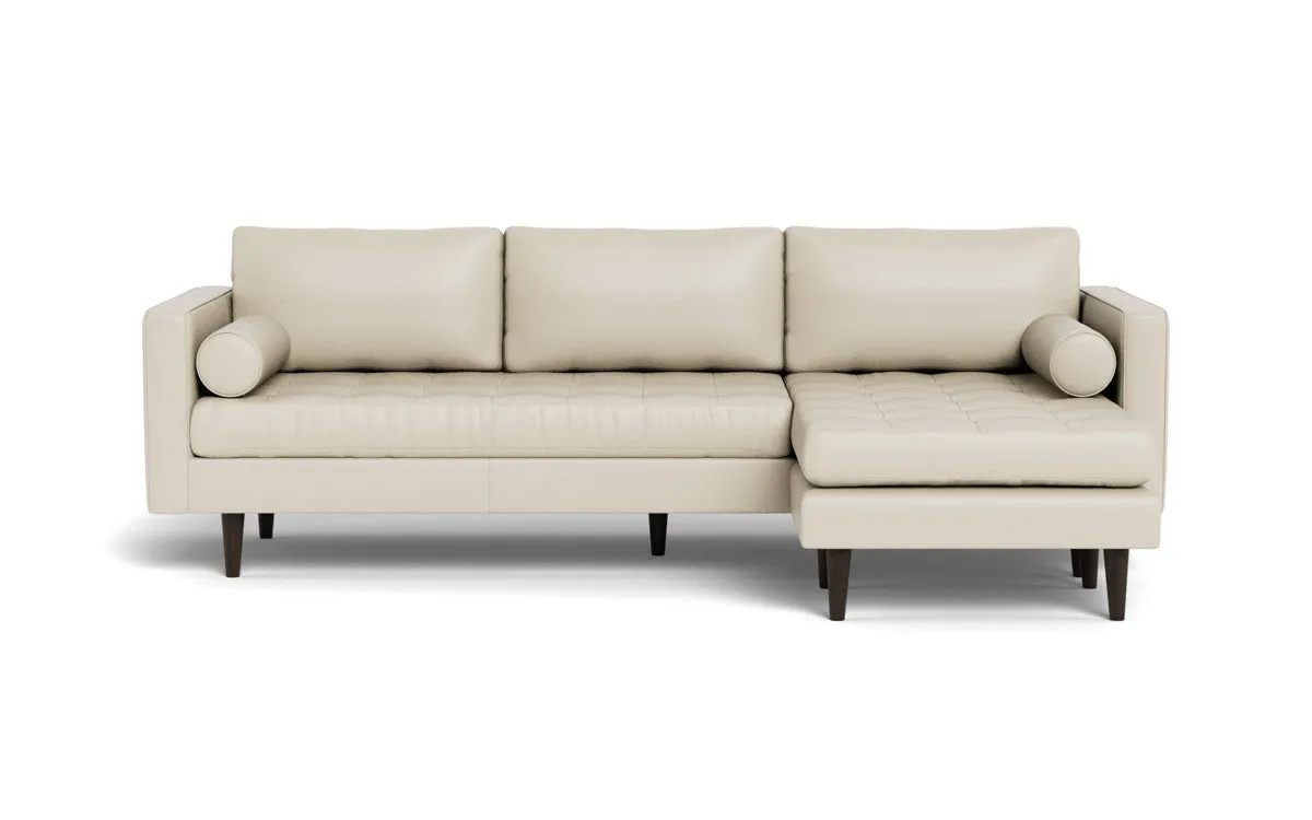 Ladybird 104" Leather  Reversible Sofa Chaise