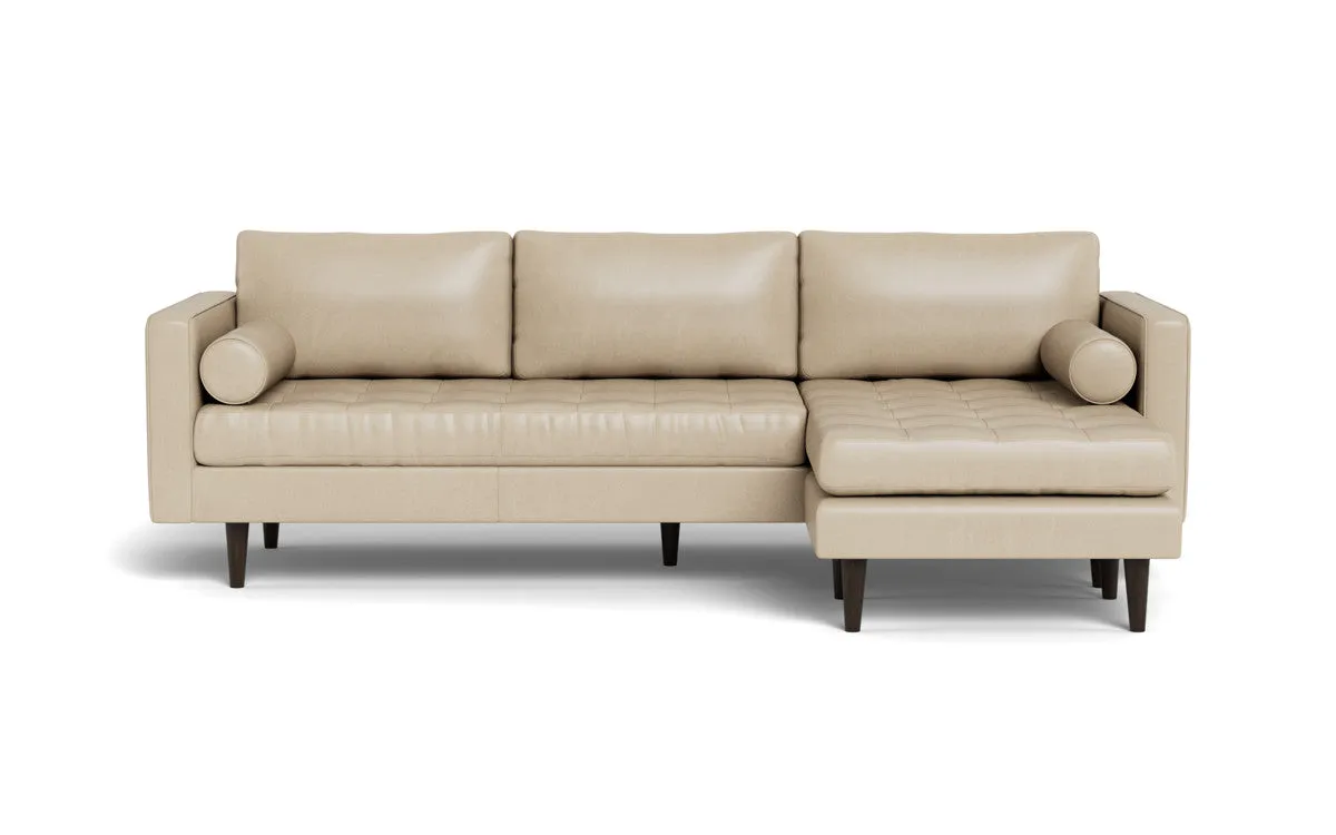 Ladybird 104" Leather  Reversible Sofa Chaise