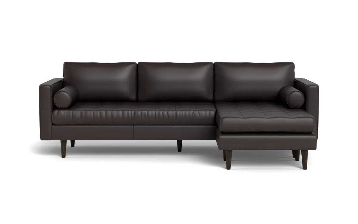 Ladybird 104" Leather  Reversible Sofa Chaise
