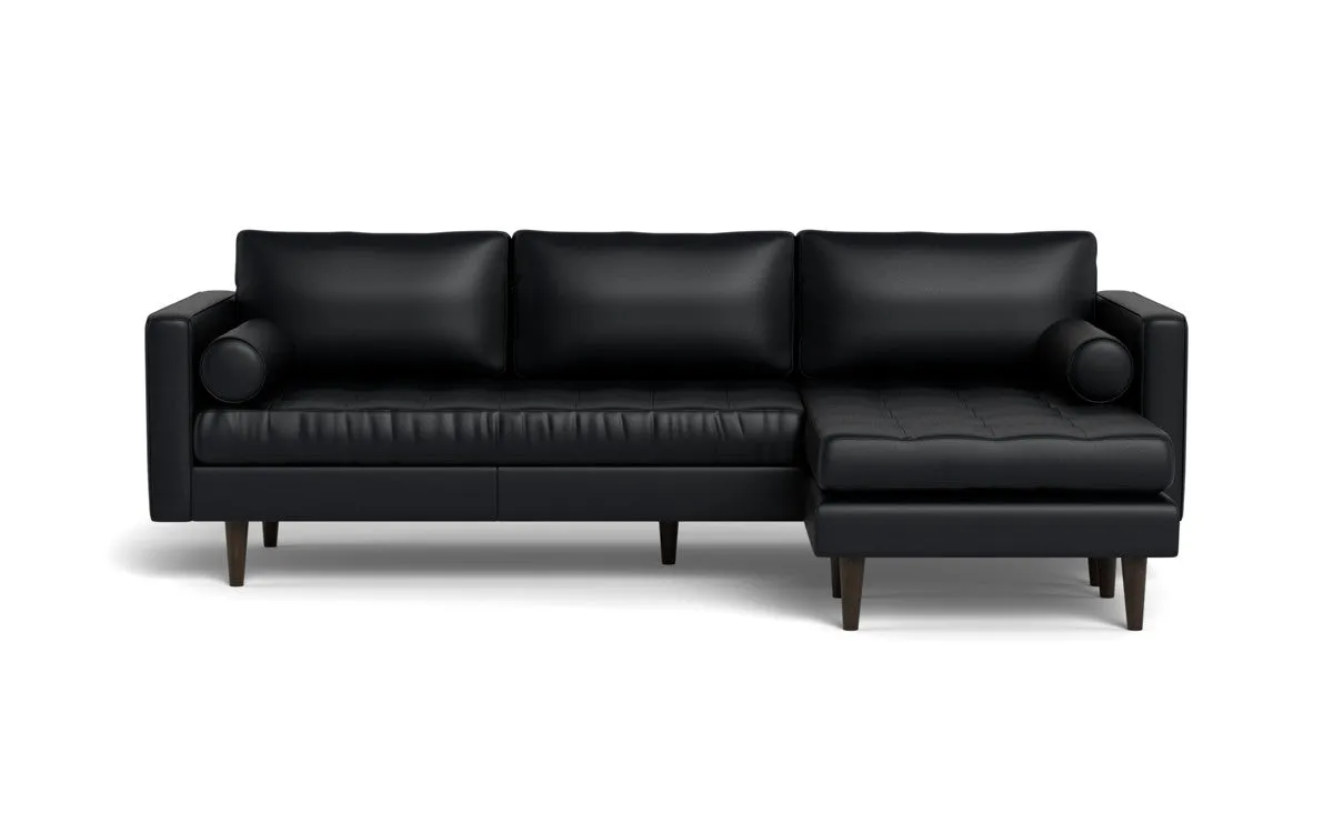 Ladybird 104" Leather  Reversible Sofa Chaise