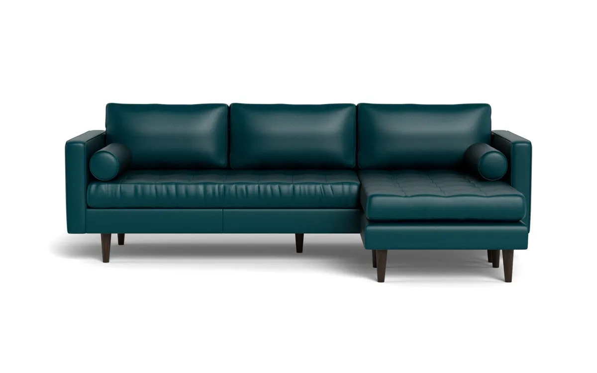 Ladybird 104" Leather  Reversible Sofa Chaise