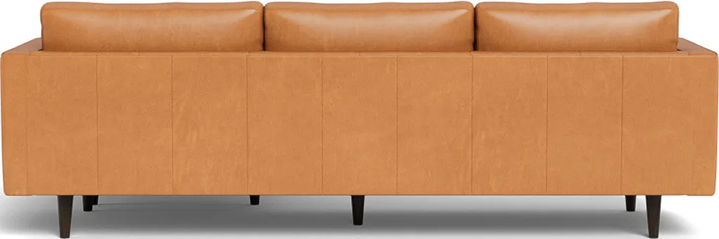 Ladybird 104" Leather  Reversible Sofa Chaise