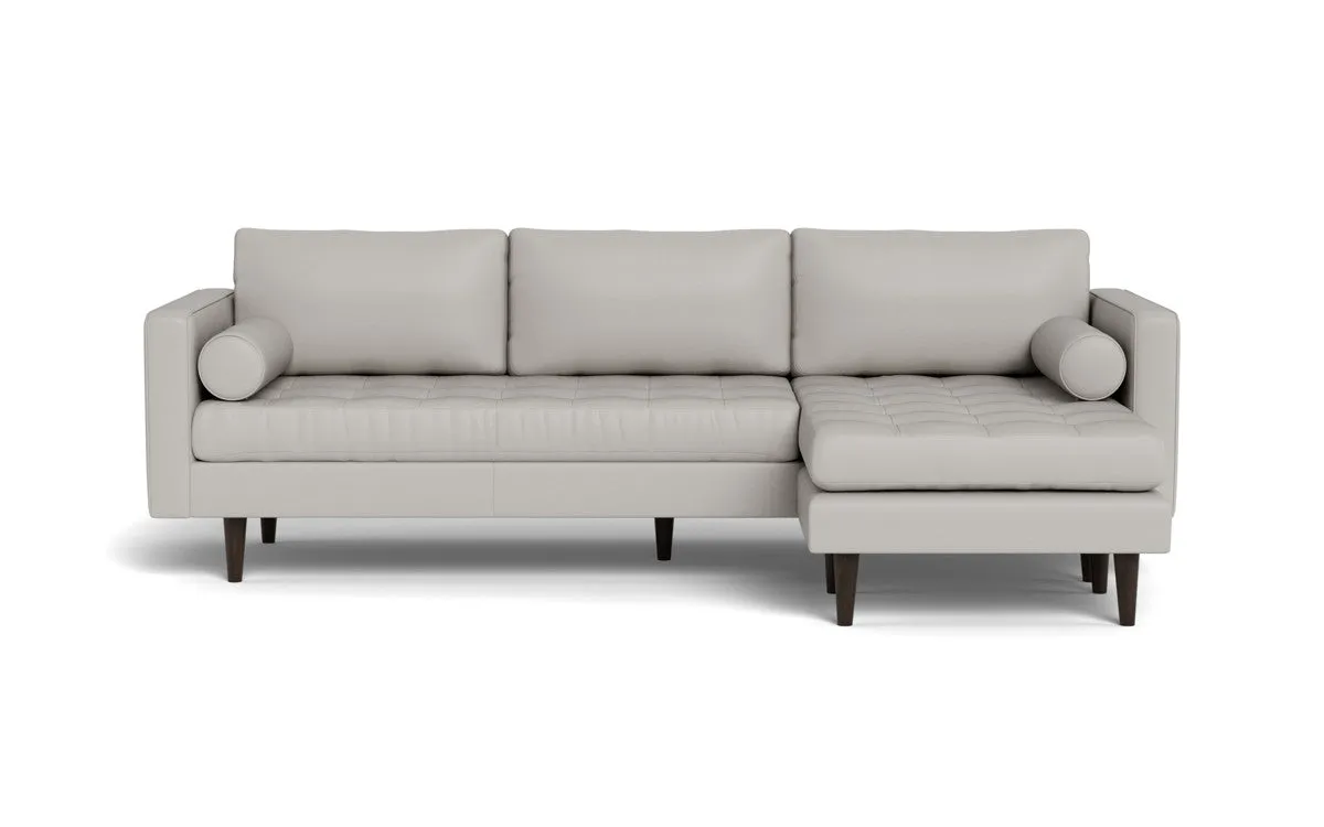 Ladybird 104" Leather  Reversible Sofa Chaise