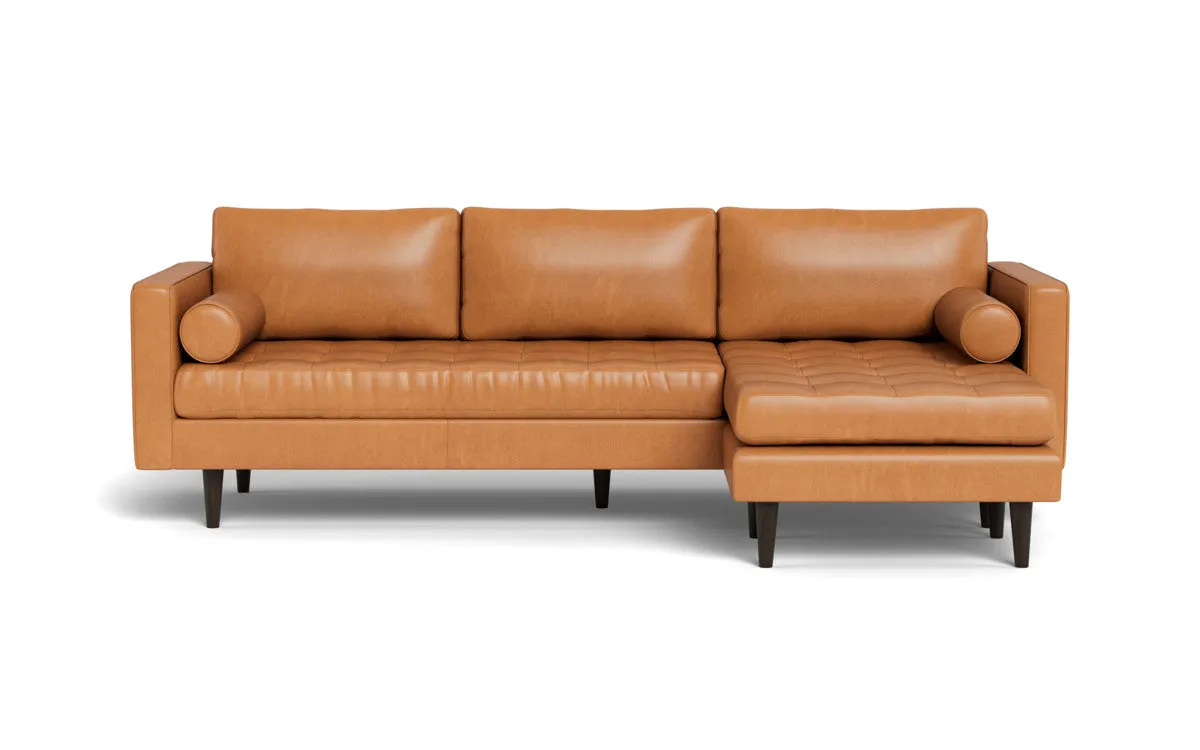Ladybird 104" Leather  Reversible Sofa Chaise