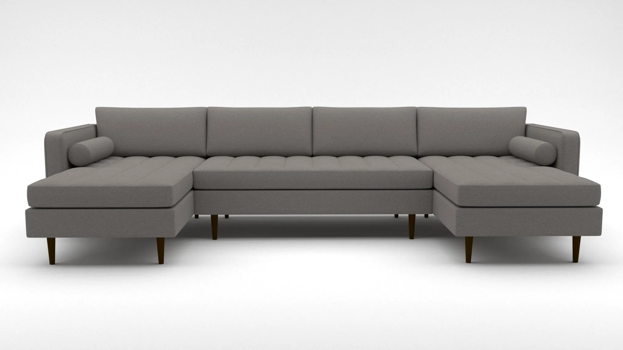 Ladybird 132" Double Chaise with Armless Loveseat