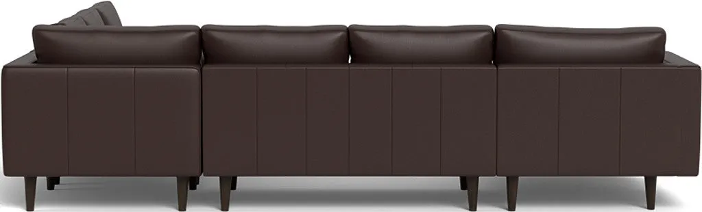 Ladybird 133" Leather Corner Sectionals w. Left Chaise