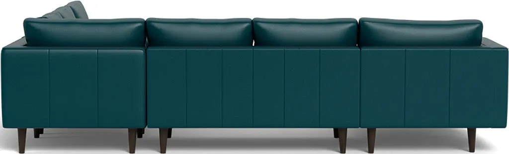 Ladybird 133" Leather Corner Sectionals w. Left Chaise