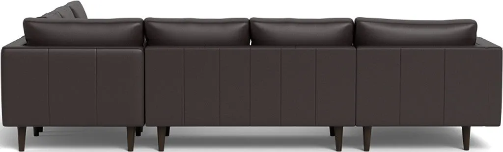 Ladybird 133" Leather Corner Sectionals w. Left Chaise
