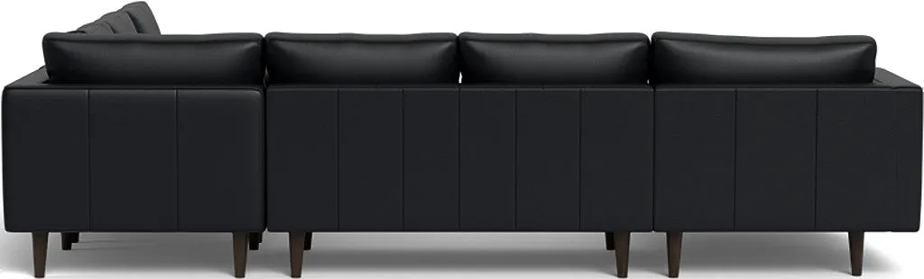 Ladybird 133" Leather Corner Sectionals w. Left Chaise