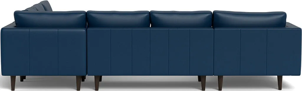 Ladybird 133" Leather Corner Sectionals w. Left Chaise