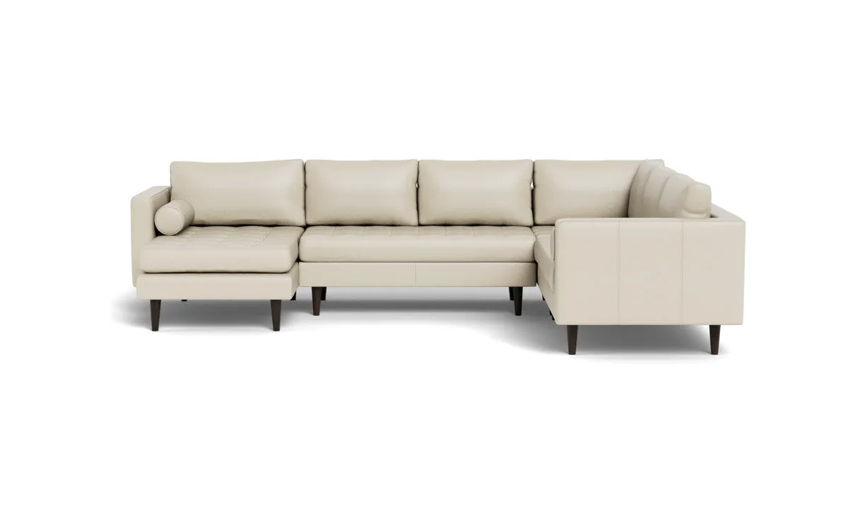 Ladybird 133" Leather Corner Sectionals w. Left Chaise