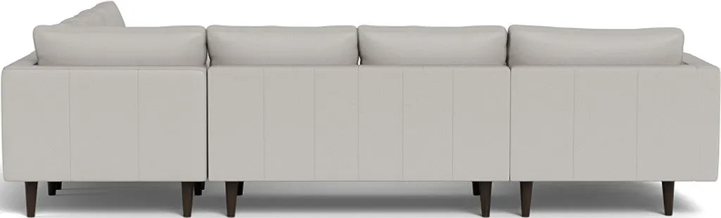 Ladybird 133" Leather Corner Sectionals w. Left Chaise