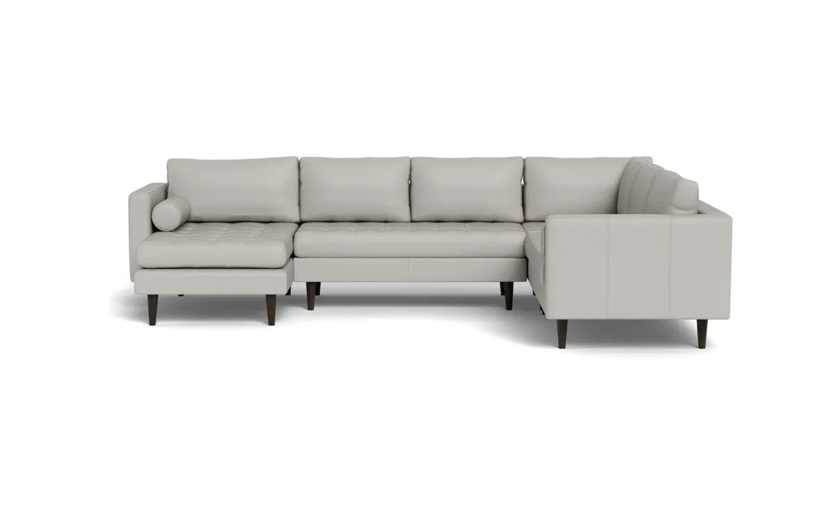 Ladybird 133" Leather Corner Sectionals w. Left Chaise