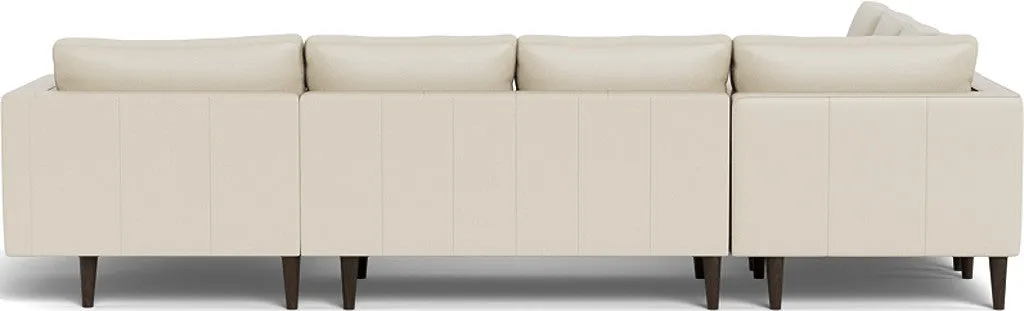 Ladybird 133" Leather Corner Sectionals w. Right Chaise