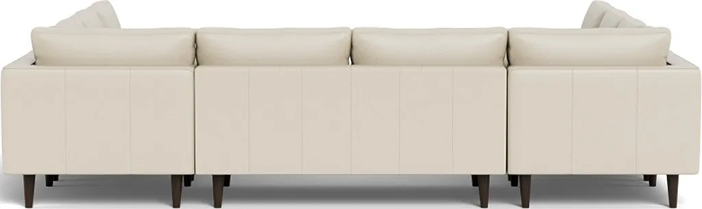 Ladybird 134" Leather U Sectional