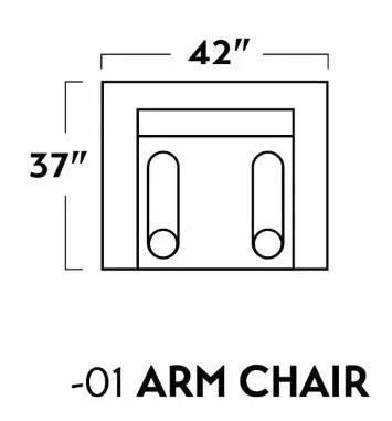 Ladybird 42" Arm Chair