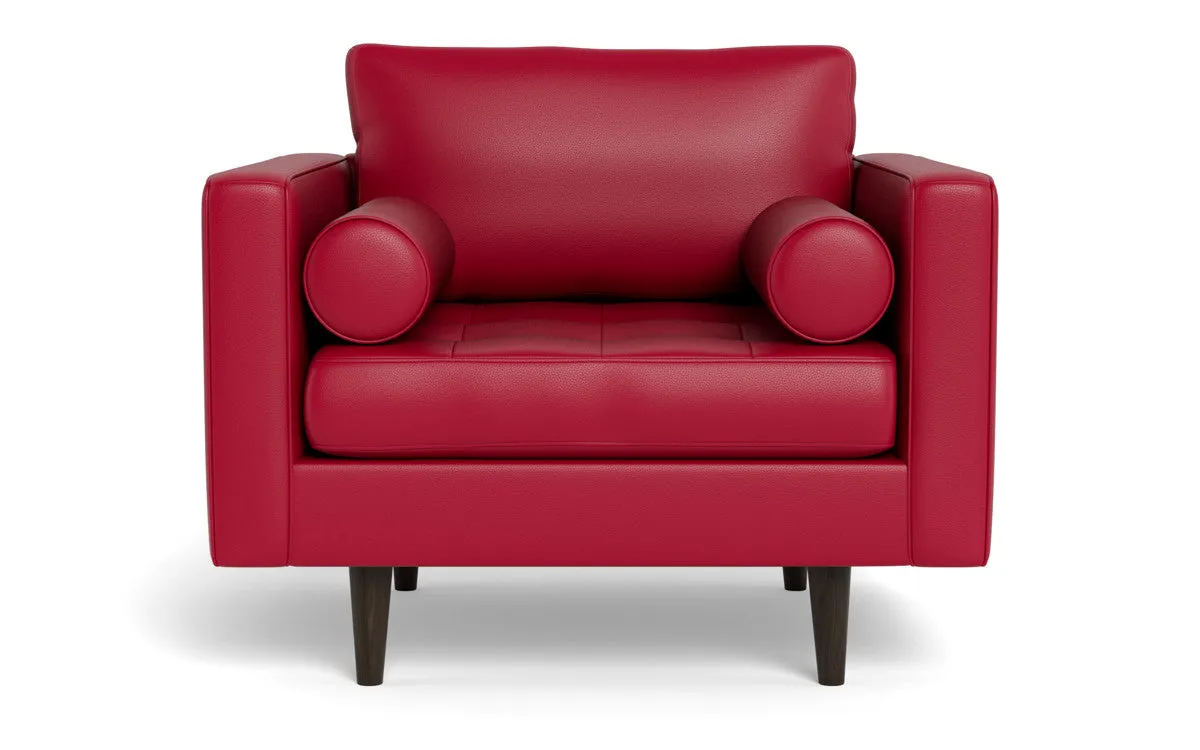 Ladybird 42" Leather Arm Chair