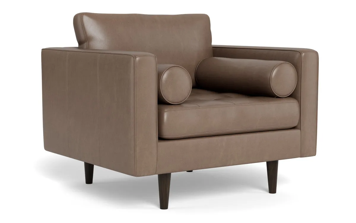 Ladybird 42" Leather Arm Chair