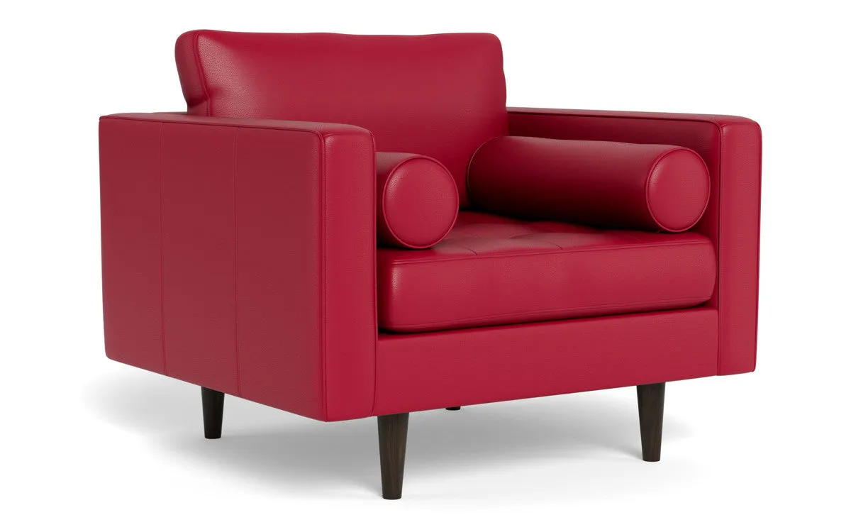 Ladybird 42" Leather Arm Chair