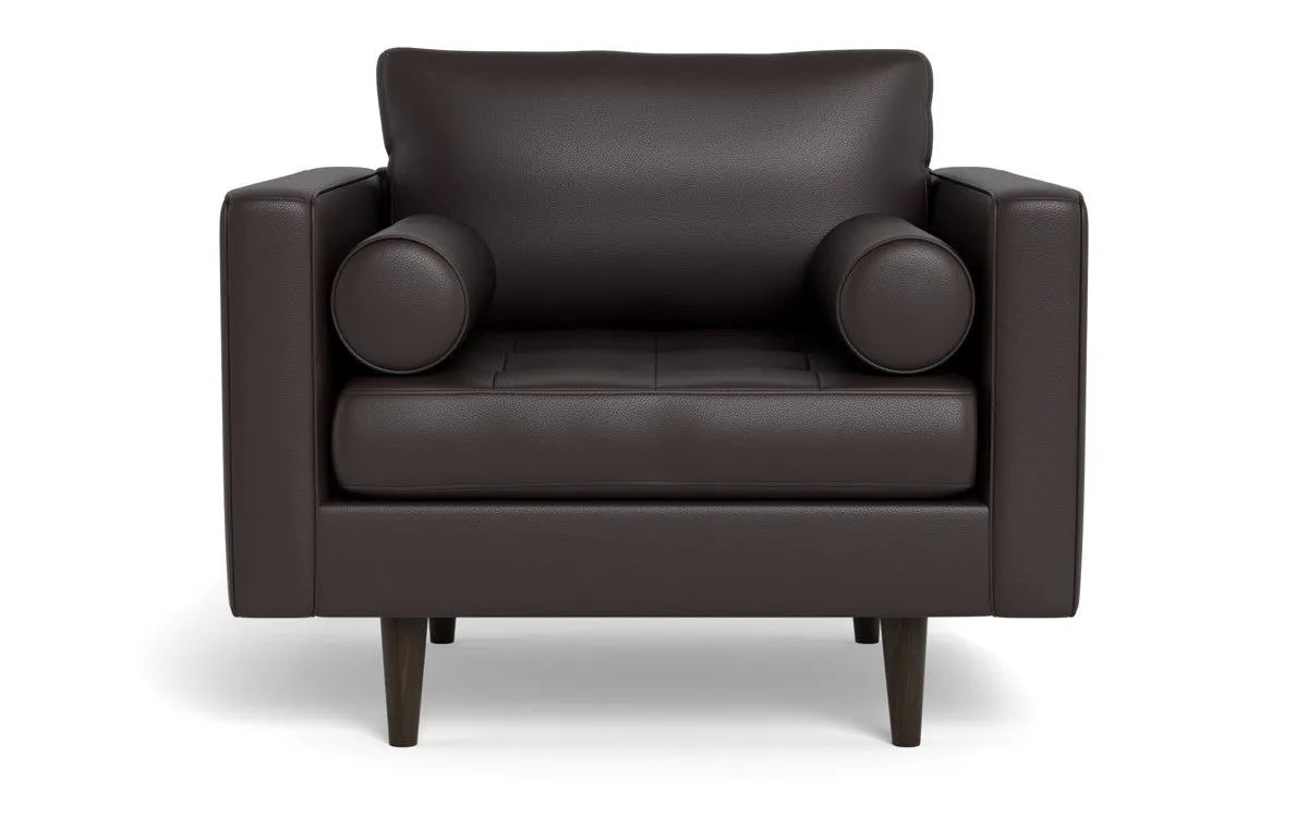 Ladybird 42" Leather Arm Chair