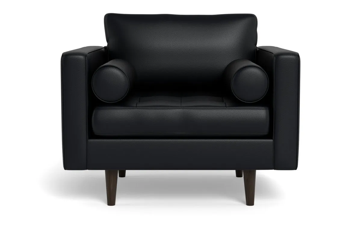 Ladybird 42" Leather Arm Chair