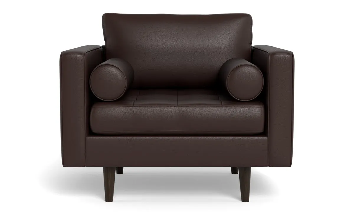 Ladybird 42" Leather Arm Chair