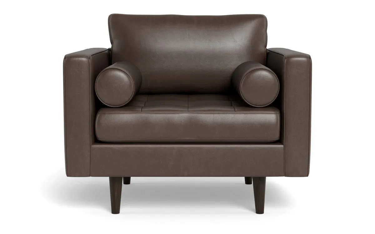 Ladybird 42" Leather Arm Chair