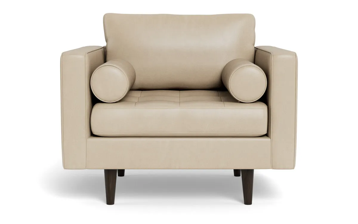 Ladybird 42" Leather Arm Chair