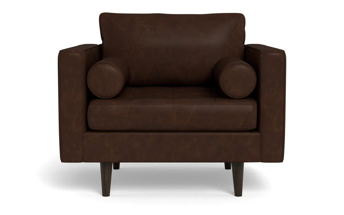 Ladybird 42" Leather Arm Chair