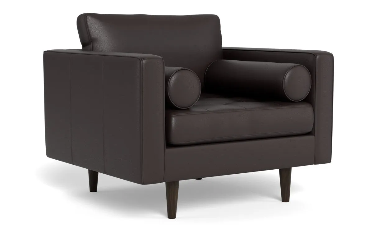Ladybird 42" Leather Arm Chair