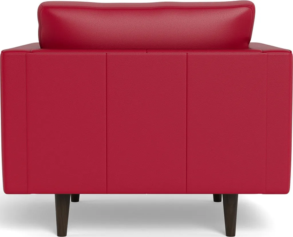 Ladybird 42" Leather Arm Chair