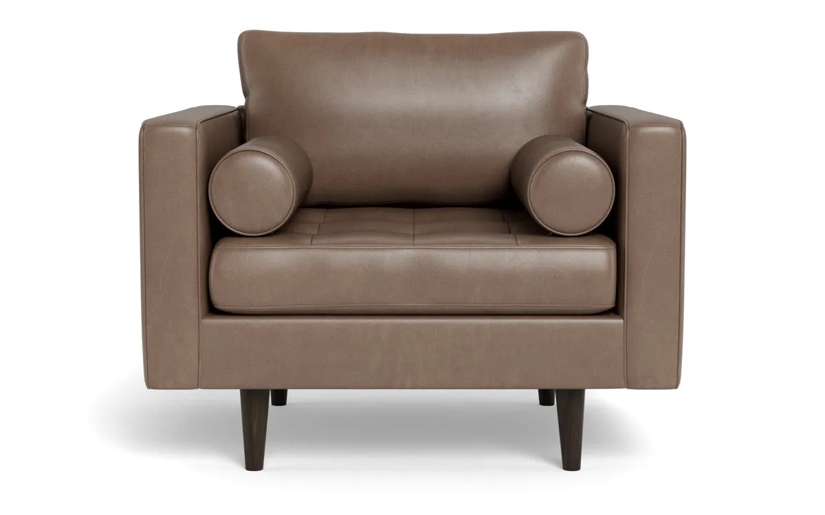 Ladybird 42" Leather Arm Chair