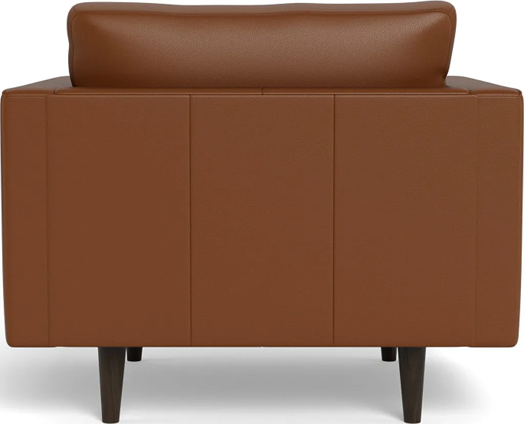 Ladybird 42" Leather Arm Chair