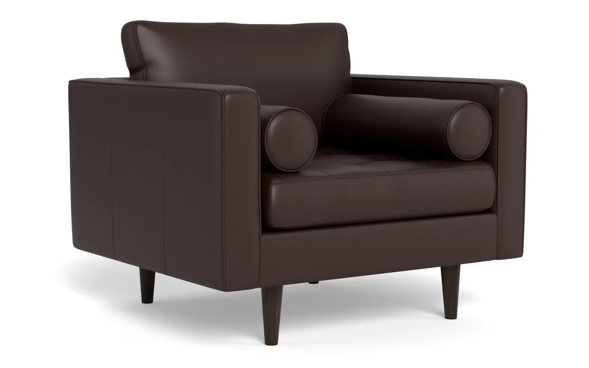 Ladybird 42" Leather Arm Chair
