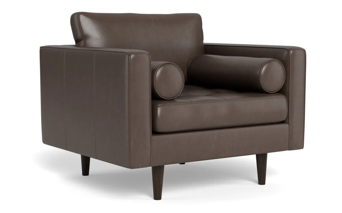 Ladybird 42" Leather Arm Chair