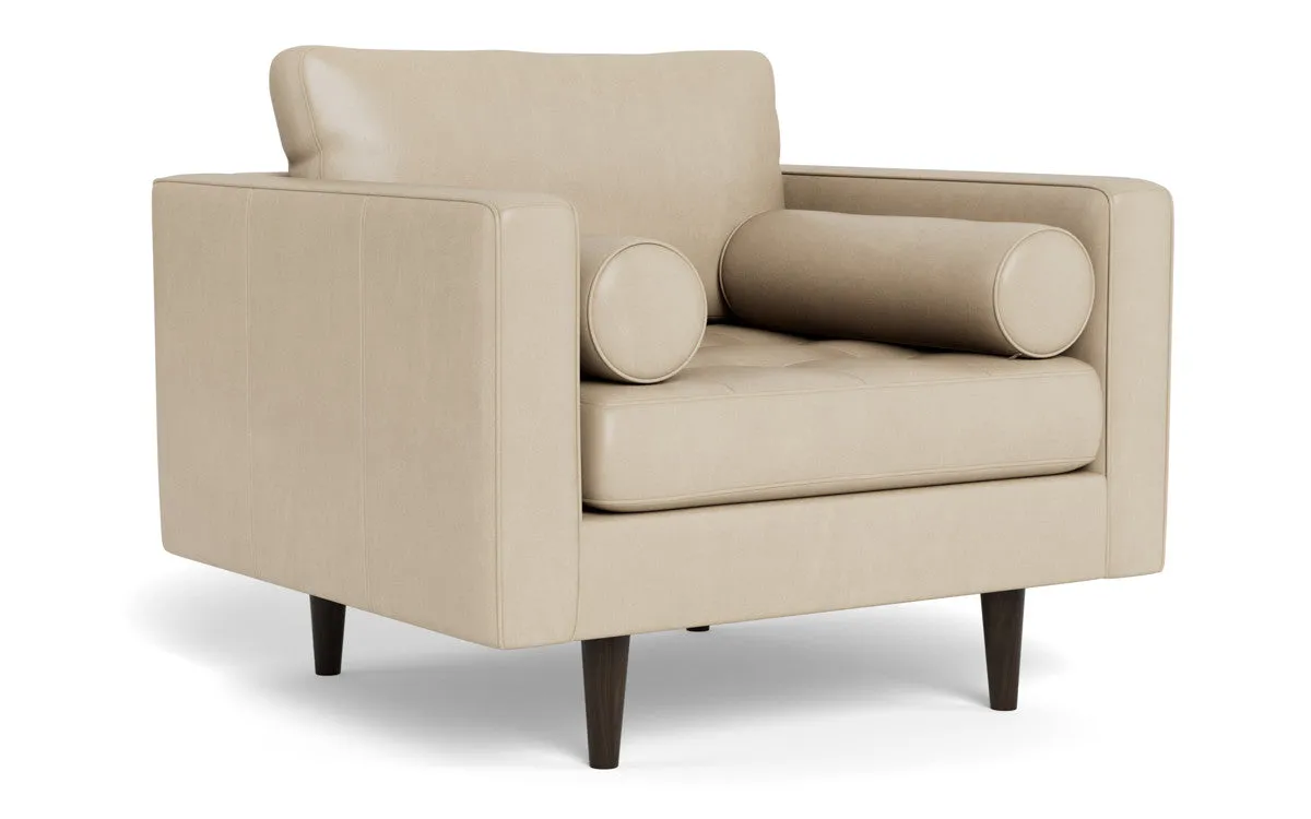 Ladybird 42" Leather Arm Chair