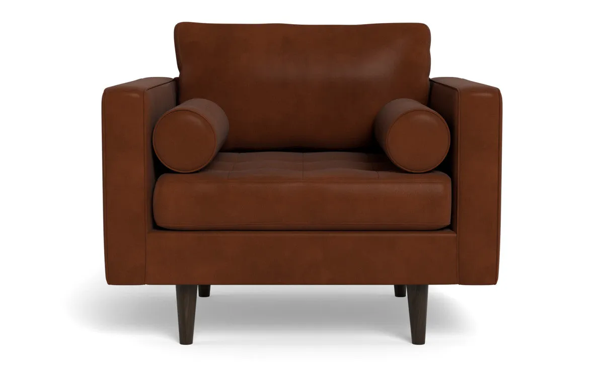Ladybird 42" Leather Arm Chair