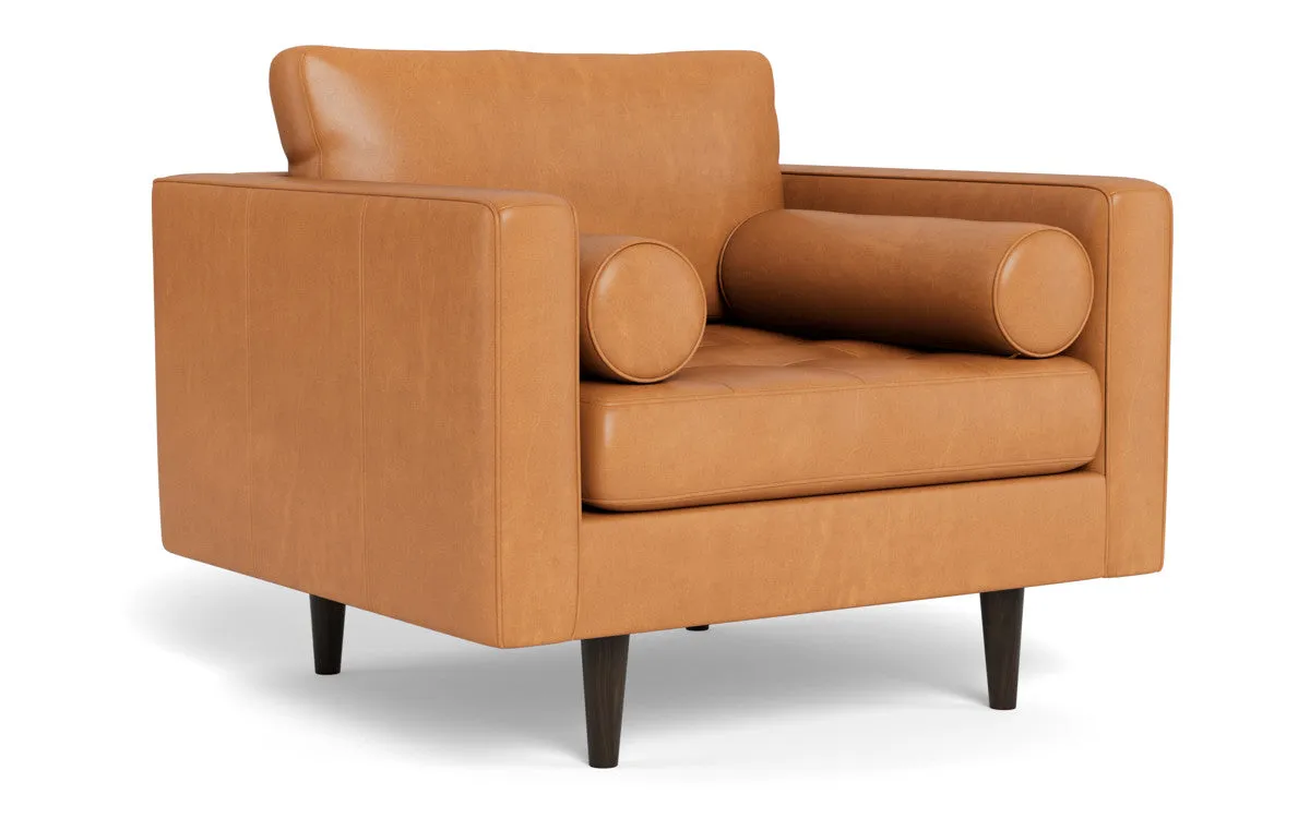 Ladybird 42" Leather Arm Chair