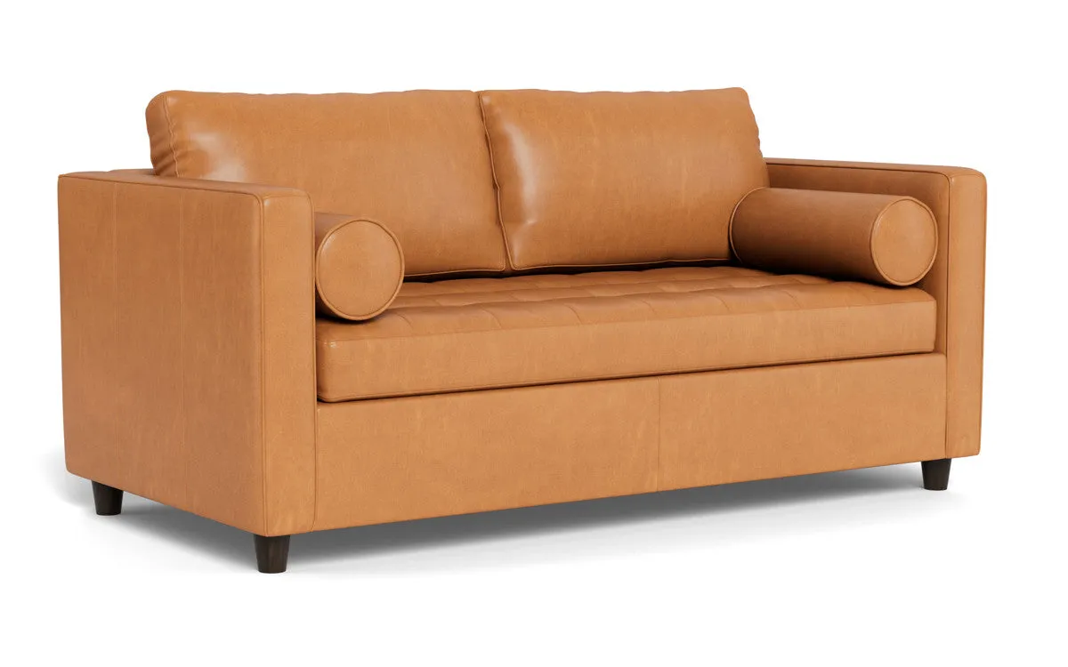 Ladybird 72" Leather Full Sleeper Loveseat